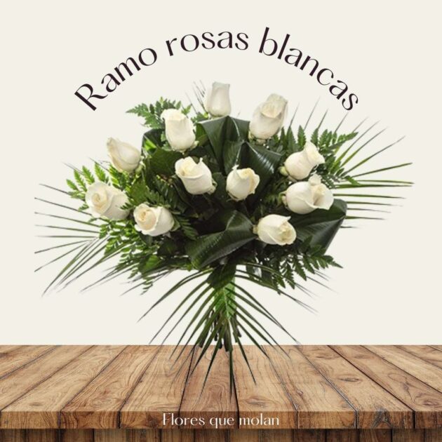 Ramo de rosas blancas